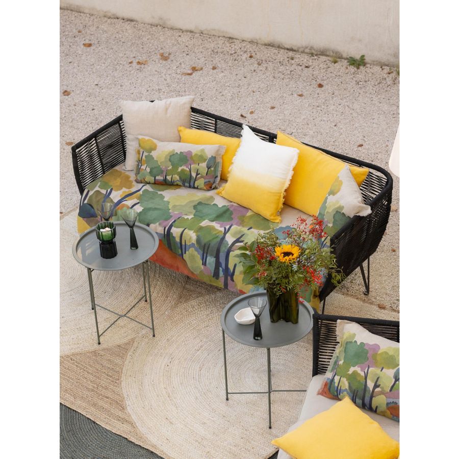 Coussin Zeff Shade mangue 45 x 45 cm en lin lavé – vue 5