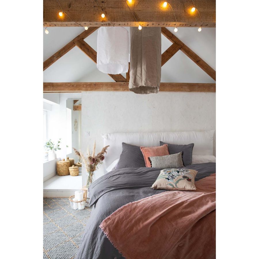 Housse de couette Zeff orage 240 x 260 cm en lin lavé – vue 3