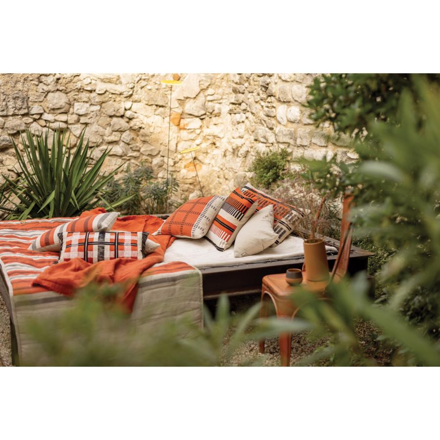 Chemin de lit Zeff Eden marmelade 90 x 240 cm en lin lavé – vue 2