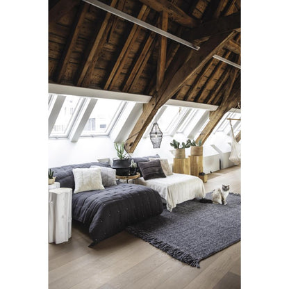 Chemin de lit Zeff tonnerre 90 x 240 cm en lin et coton – vue 2