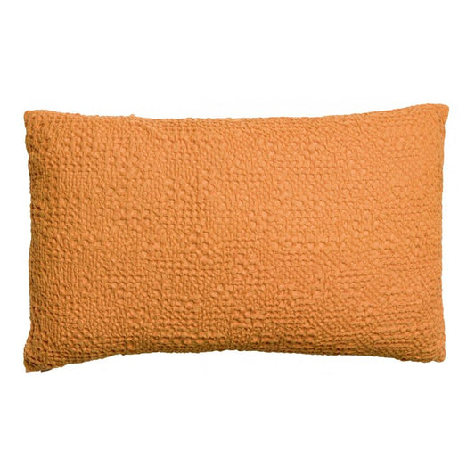 Coussin Tana moutarde 40 x 65 cm en coton nid d'abeille