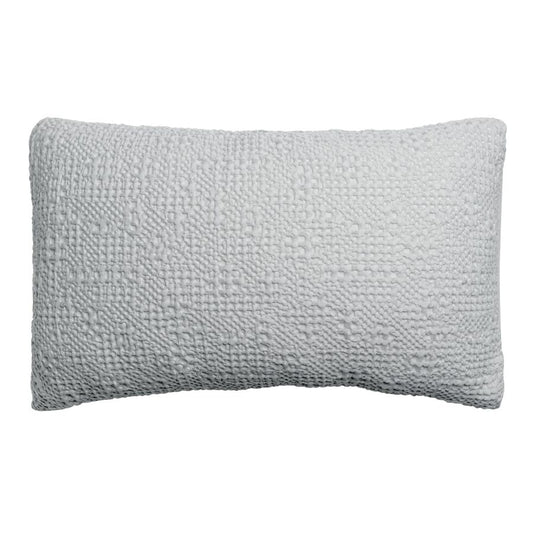 Coussin Tana perle 40 x 65 cm en coton nid d'abeille