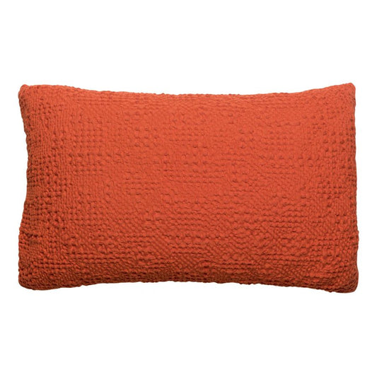 Coussin Tana rooibos 40 x 65 cm en coton nid d'abeille