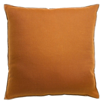 Coussin Zeff Céleste cuivre 45 x 45 cm en lin lavé