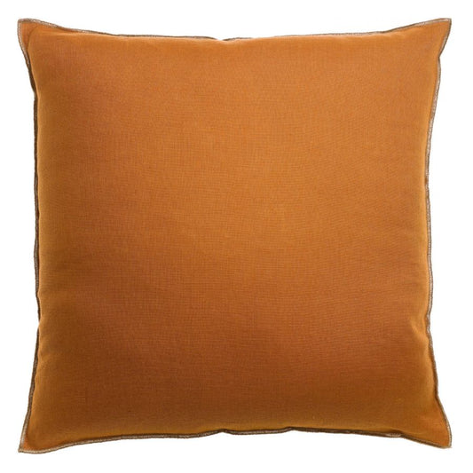 Coussin Zeff Céleste cuivre 45 x 45 cm en lin lavé