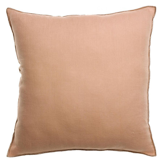 Coussin Zeff Céleste dragée 45 x 45 cm en lin lavé