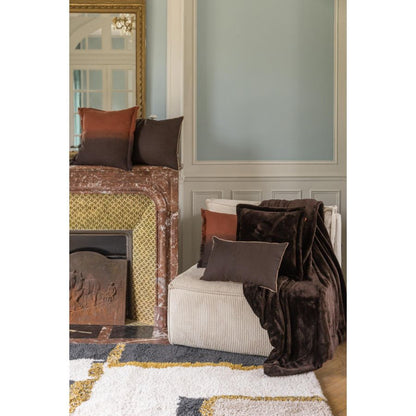 Coussin Zeff Céleste ébène 40 x 65 cm en lin lavé – vue 2
