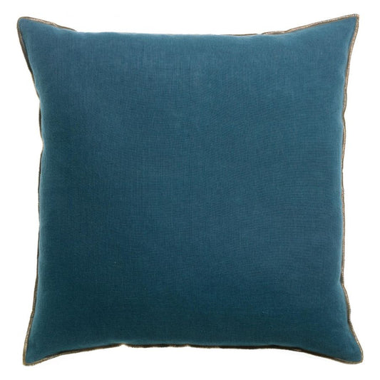 Coussin Zeff Céleste indigo 45 x 45 cm en lin lavé