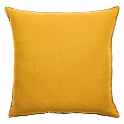 Coussin Zeff Céleste mangue 45 x 45 cm en lin lavé