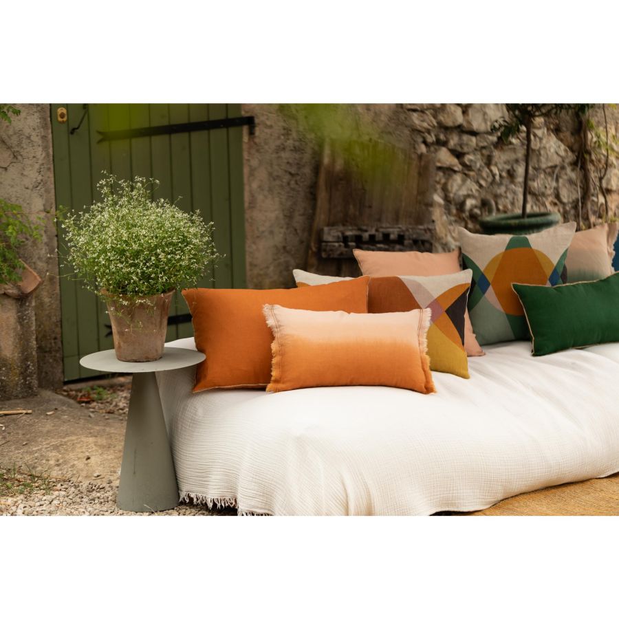 Coussin Zeff Shade cuivre 30 x 50 cm en lin lavé – vue 3
