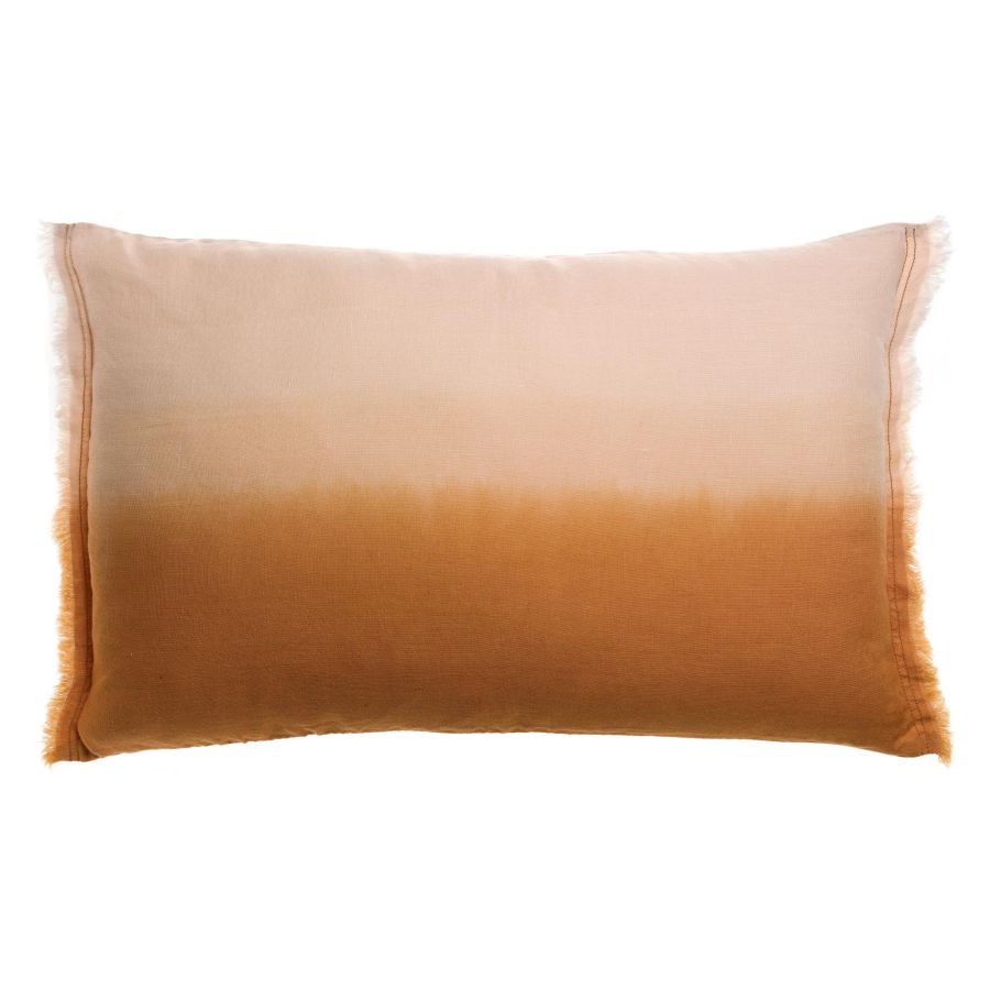 Coussin Zeff Shade cuivre 40 x 65 cm en lin lavé