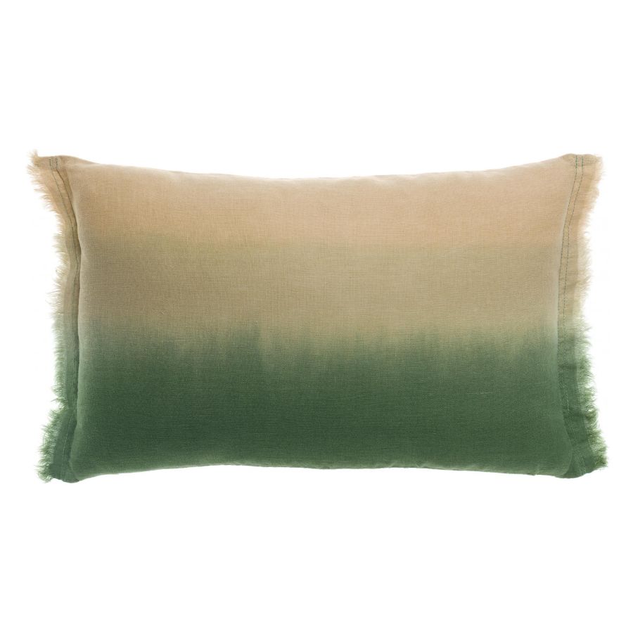 Coussin Zeff Shade épicéa 30 x 50 cm en lin lavé