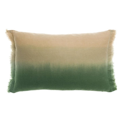 Coussin Zeff Shade épicéa 30 x 50 cm en lin lavé