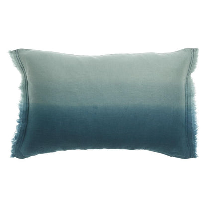 Coussin Zeff Shade indigo 30 x 50 cm en lin lavé