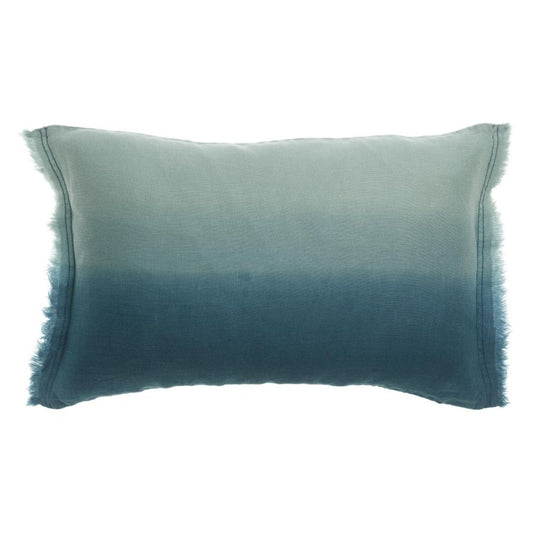 Coussin Zeff Shade indigo 30 x 50 cm en lin lavé