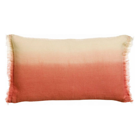 Coussin Zeff Shade pêche 30 x 50 cm en lin lavé