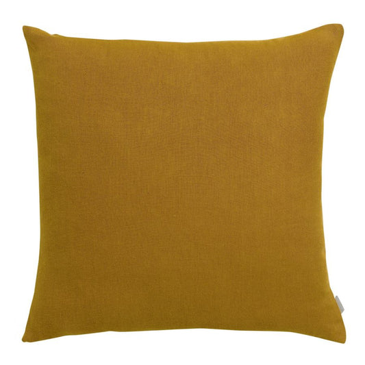 Coussin uni Zeff bronze 45 x 45 cm en lin et coton