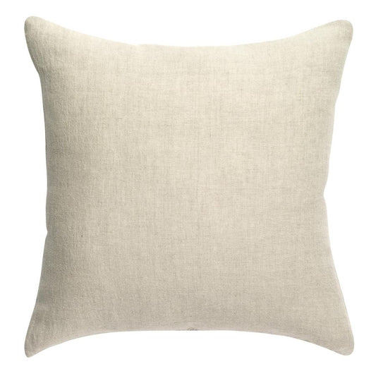 Coussin uni Zeff naturel 45 x 45 cm en lin et coton