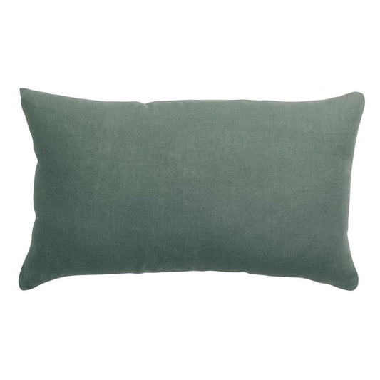 Coussin uni Zeff thym 30 x 50 cm en lin et coton