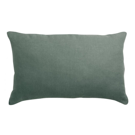 Coussin uni Zeff thym 40 x 65 cm en lin et coton