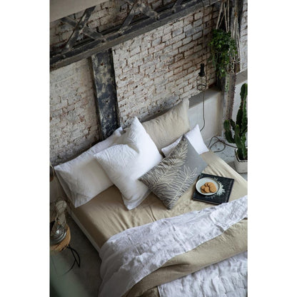 Drap housse Zeff naturel 160 x 200 x 30 cm en lin lavé – vue 2