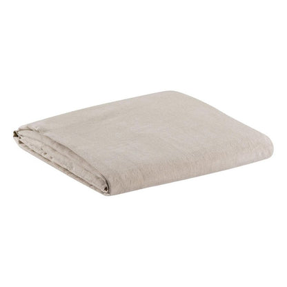 Drap housse Zeff naturel 160 x 200 x 30 cm en lin lavé