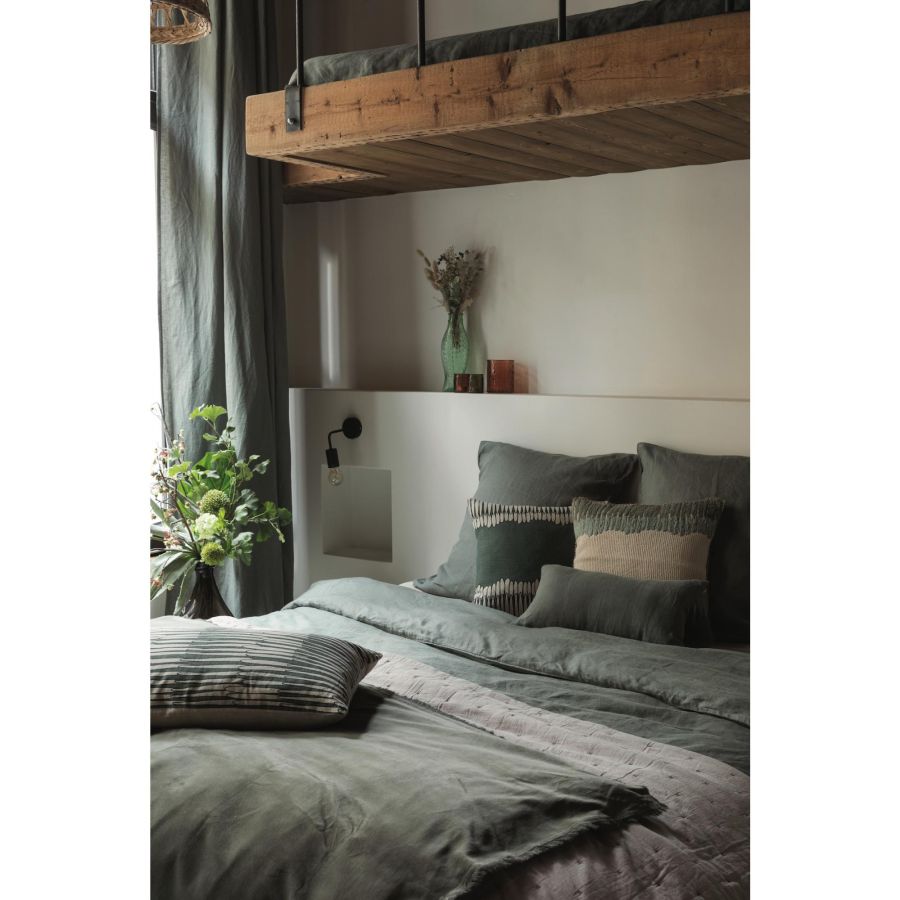 Drap plat Zeff thym 240 x 300 cm en lin lavé – vue 3