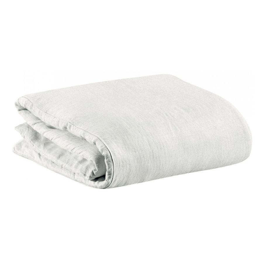 Housse de couette Zeff blanc 240 x 220 cm en lin lavé