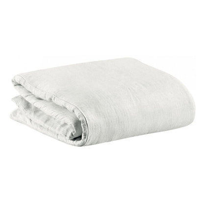Housse de couette Zeff blanc 240 x 220 cm en lin lavé