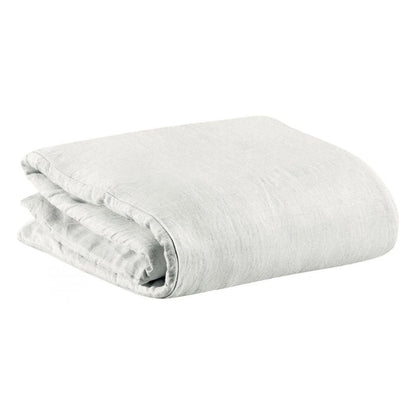 Housse de couette Zeff blanc 240 x 260 cm en lin lavé