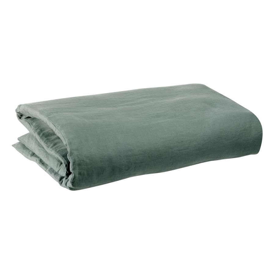 Housse de couette Zeff thym 240 x 220 cm en lin lavé