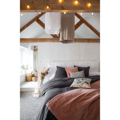 Housse de couette Zeff tonnerre 240 x 260 cm en lin lavé – vue 2