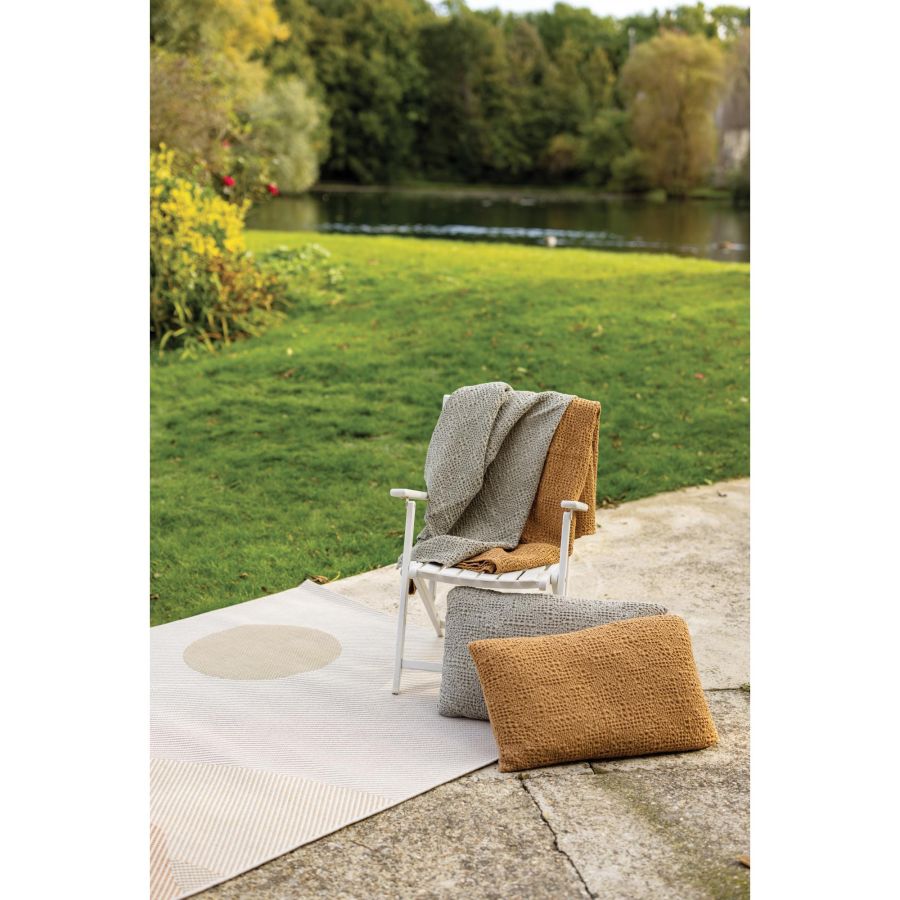 Jeté de lit Tana épice 180 x 260 cm en coton nid d'abeille – vue 2