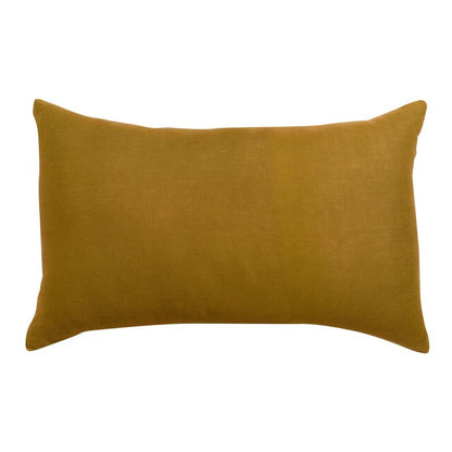 Taie d'oreiller Zeff bronze 50 x 75 cm en lin lavé