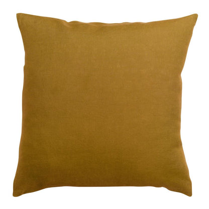 Taie d'oreiller Zeff bronze 65 x 65 cm en lin lavé