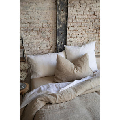 Taie d'oreiller Zeff naturel 65 x 65 cm en lin lavé – vue 3