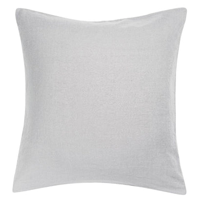 Taie d'oreiller Zeff perle 65 x 65 cm en lin lavé