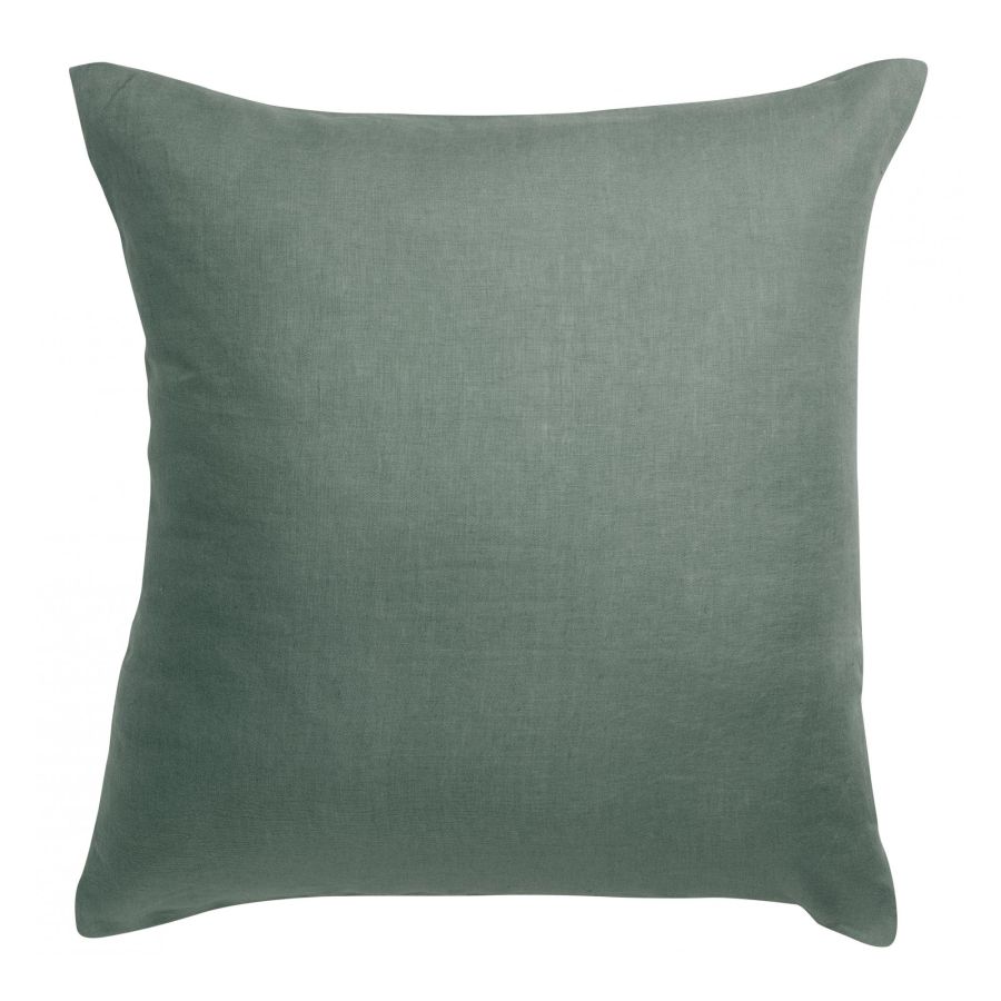 Taie d'oreiller Zeff thym 65 x 65 cm en lin lavé
