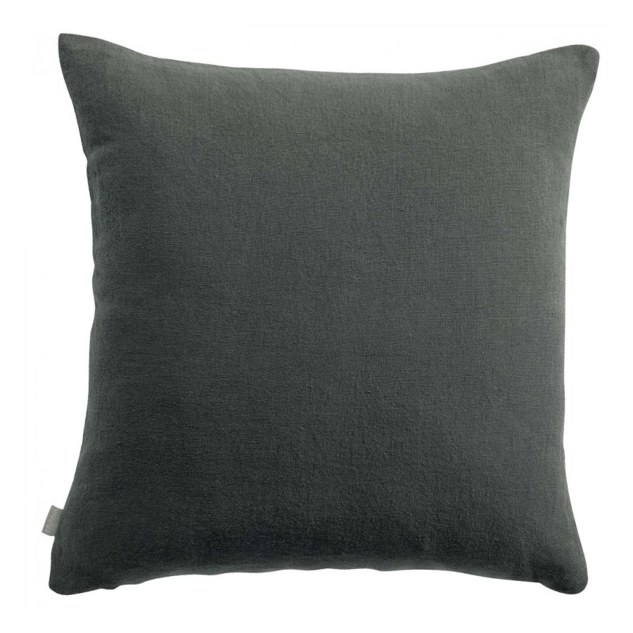 Taie d'oreiller Zeff tonnerre 65 x 65 cm en lin lavé